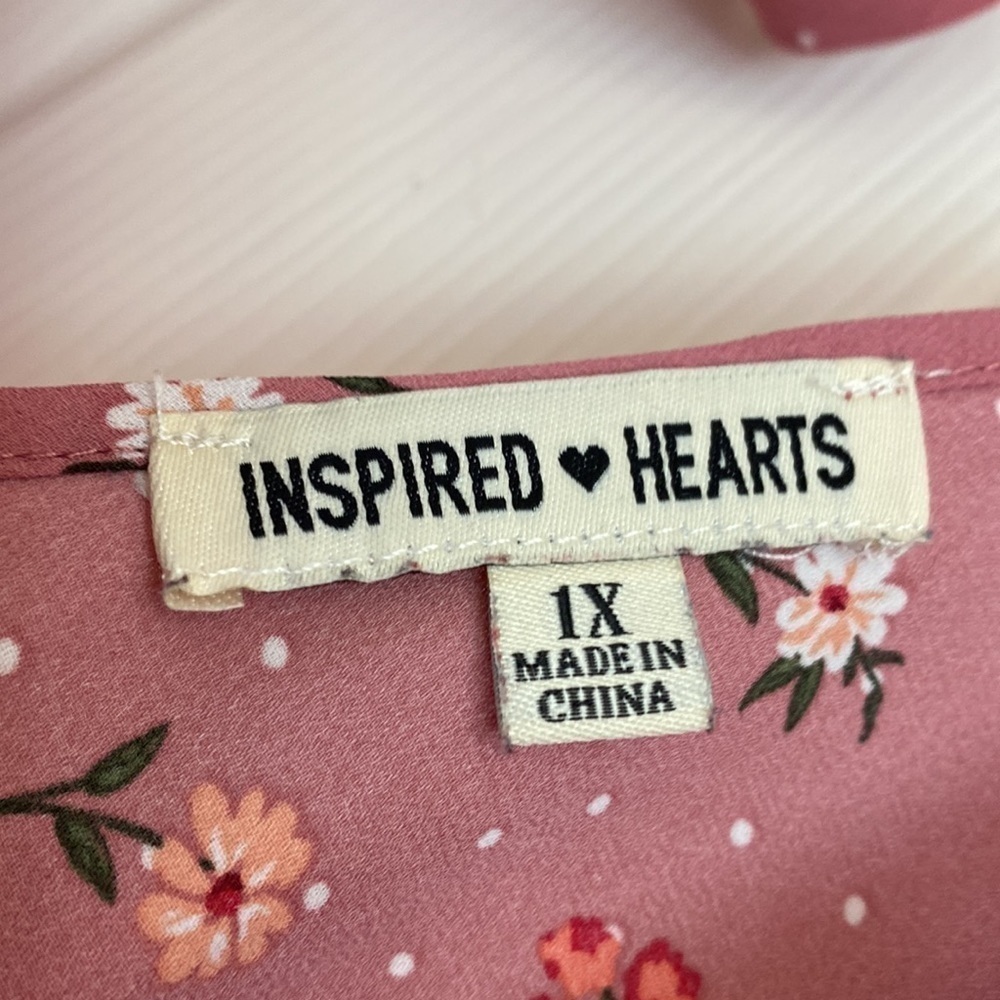 Inspired Hearts Jumpsuit 1X - Picture 3 of 5
